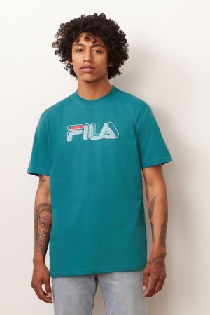 FILA Feechi Tee Shirts Red,Mens Clothing | CA.DUISCW671